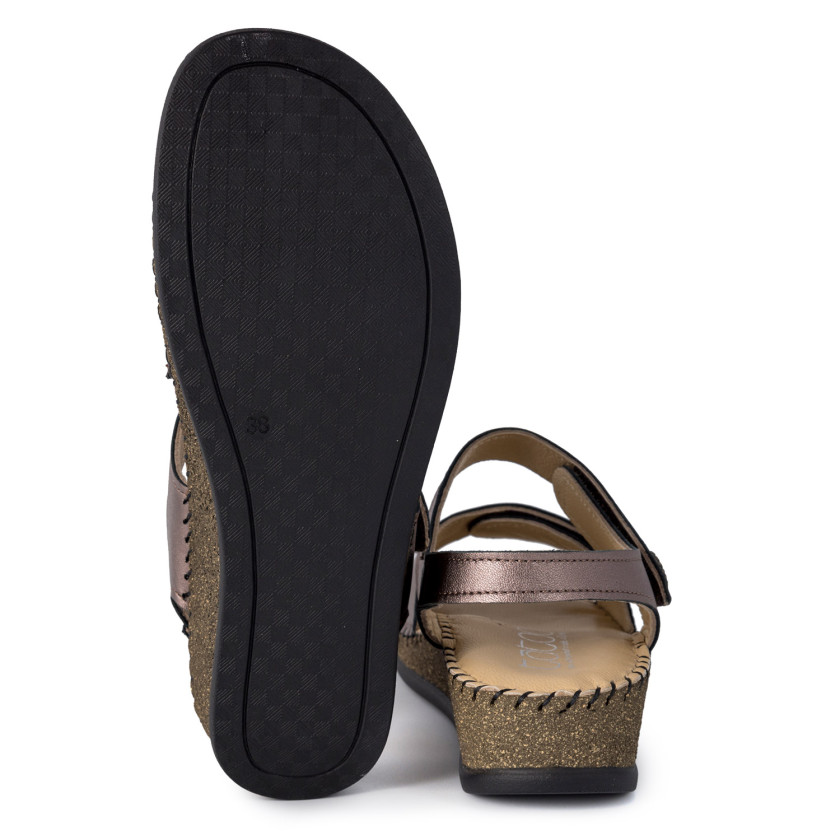 Φωτογραφία σόλας TATOO 2160 ΜΠΡΟΝΖΕ ΔΕΡΜΑ