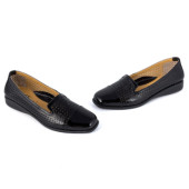 Μικρή φωτογραφία ζευγάρι RELAX 2337-03 ΜΑΥΡΟ ΔΕΡΜΑ ΛΟΥΣΤΡΙΝΙ