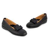 RELAX  1215-13_BLACK Μαύρο δέρμα