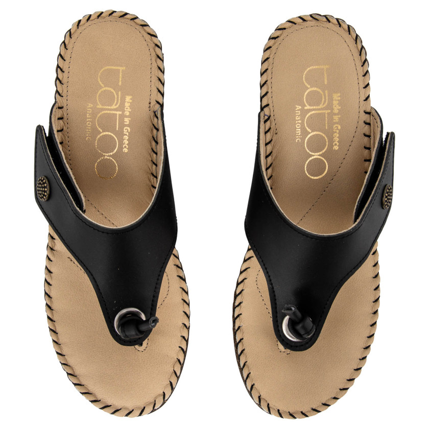 Φωτογραφία σόλας TATOO  4110 Μαύρο δέρμα