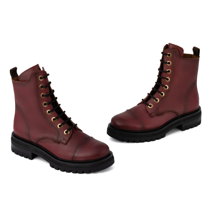 Φωτογραφία ζευγάρι RAGAZZA  0283 Μπορντώ δέρμα