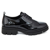 TAMARIS 23302-41 ΜΑΥΡΟ ECO-LEATHER-ΛΟΥΣΤΡΙΝΙ