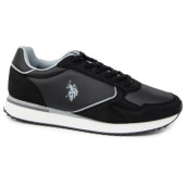 U.S.POLO CHRIS001 ΜΑΥΡΟ ECO-ΔΕΡΜΑ