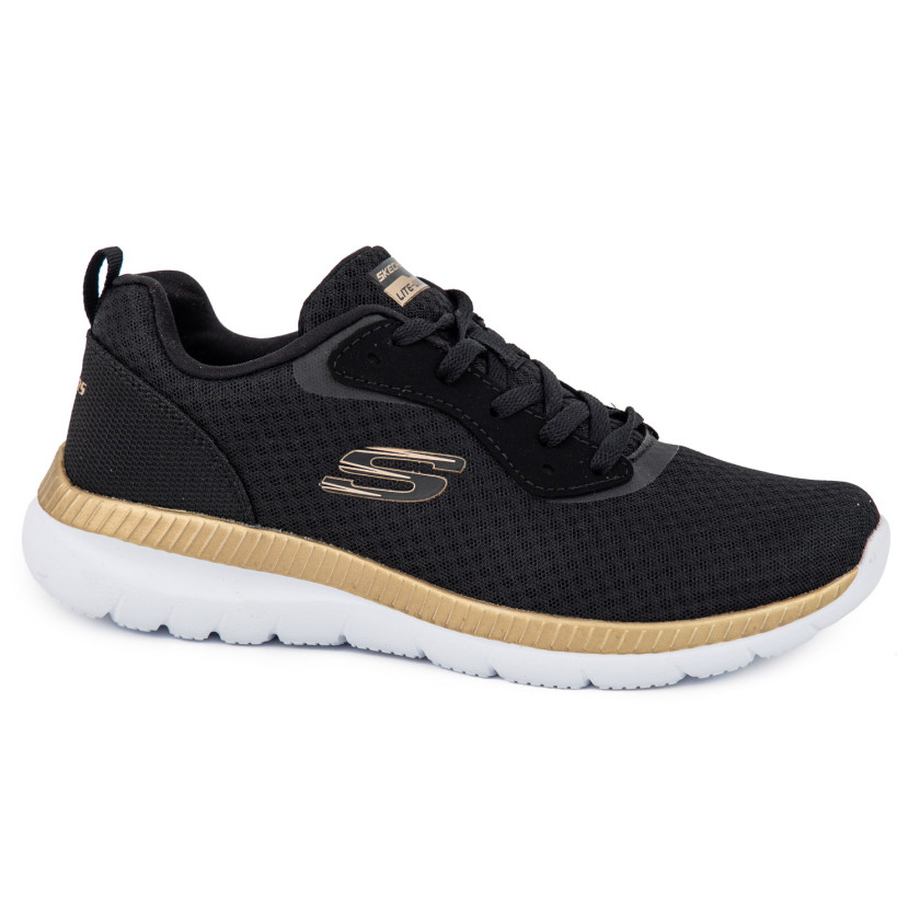 Προεπιλεγμένη φωτογραφία SKECHERS 12606-BKRG ΜΑΥΡΟ ΥΦΑΣΜΑ